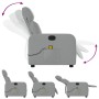 Sillón reclinable de masaje de tela gris claro de , Sillones - Ref: Foro24-374174, Precio: 225,06 €, Descuento: %