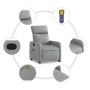 Sillón reclinable de masaje de tela gris claro de , Sillones - Ref: Foro24-374174, Precio: 225,06 €, Descuento: %