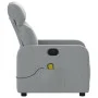 Sillón reclinable de masaje de tela gris claro de , Sillones - Ref: Foro24-374174, Precio: 221,42 €, Descuento: %