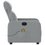 Sillón reclinable de masaje de tela gris claro de , Sillones - Ref: Foro24-374174, Precio: 225,06 €, Descuento: %