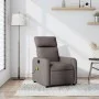 Sillón de masaje reclinable de tela gris taupé de , Sillones - Ref: Foro24-374181, Precio: 202,38 €, Descuento: %