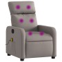 Sillón de masaje reclinable de tela gris taupé de , Sillones - Ref: Foro24-374181, Precio: 205,45 €, Descuento: %