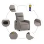 Taupe gray fabric reclining massage chair by , Armchairs - Ref: Foro24-374181, Price: 202,38 €, Discount: %