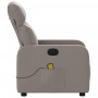 Sillón de masaje reclinable de tela gris taupé de , Sillones - Ref: Foro24-374181, Precio: 205,45 €, Descuento: %
