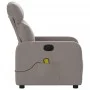 Taupe gray fabric reclining massage chair by , Armchairs - Ref: Foro24-374181, Price: 202,38 €, Discount: %