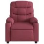 Sillón reclinable eléctrico tela rojo tinto de , Sillones - Ref: Foro24-3206630, Precio: 286,18 €, Descuento: %