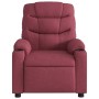 Sillón reclinable eléctrico tela rojo tinto de , Sillones - Ref: Foro24-3206630, Precio: 275,55 €, Descuento: %