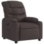 Sillón reclinable eléctrico tela marrón oscuro de , Sillones - Ref: Foro24-3206632, Precio: 296,99 €, Descuento: %