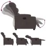 Sillón reclinable eléctrico tela marrón oscuro de , Sillones - Ref: Foro24-3206632, Precio: 296,99 €, Descuento: %