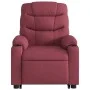 Sillón eléctrico reclinable elevable de tela rojo tinto de , Sillones - Ref: Foro24-3206666, Precio: 365,15 €, Descuento: %