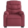 Sillón eléctrico reclinable elevable de tela rojo tinto de , Sillones - Ref: Foro24-3206666, Precio: 340,47 €, Descuento: %