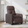 Sillón reclinable eléctrico tela marrón oscuro de , Sillones - Ref: Foro24-3206782, Precio: 230,96 €, Descuento: %