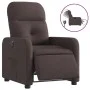 Sillón reclinable eléctrico tela marrón oscuro de , Sillones - Ref: Foro24-3206782, Precio: 236,92 €, Descuento: %