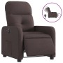 Sillón reclinable eléctrico tela marrón oscuro de , Sillones - Ref: Foro24-3206782, Precio: 230,96 €, Descuento: %