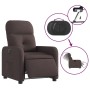 Sillón reclinable eléctrico tela marrón oscuro de , Sillones - Ref: Foro24-3206782, Precio: 230,96 €, Descuento: %