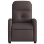 Sillón reclinable eléctrico tela marrón oscuro de , Sillones - Ref: Foro24-3206782, Precio: 230,96 €, Descuento: %