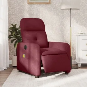 Red fabric electric reclining massage chair by , Armchairs - Ref: Foro24-3206789, Price: 255,85 €, Discount: %