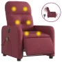 Sillón de masaje reclinable eléctrico tela rojo tinto de , Sillones - Ref: Foro24-3206789, Precio: 255,85 €, Descuento: %