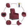 Sillón de masaje reclinable eléctrico tela rojo tinto de , Sillones - Ref: Foro24-3206789, Precio: 249,99 €, Descuento: %