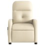 Sillón reclinable de masaje eléctrico tela color crema de , Sillones - Ref: Foro24-3206794, Precio: 251,26 €, Descuento: %