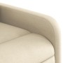 Sillón reclinable de masaje eléctrico tela color crema de , Sillones - Ref: Foro24-3206794, Precio: 251,26 €, Descuento: %