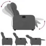 Dark Gray Fabric Liftable Recliner by , Armchairs - Ref: Foro24-3206796, Price: 267,93 €, Discount: %