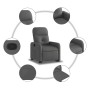 Sillón reclinable elevable de tela gris oscuro de , Sillones - Ref: Foro24-3206796, Precio: 250,65 €, Descuento: %