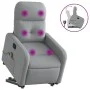 Sillón de masaje reclinable de pie de tela gris claro de , Sillones - Ref: Foro24-3206804, Precio: 283,91 €, Descuento: %