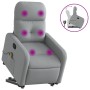 Sillón de masaje reclinable de pie de tela gris claro de , Sillones - Ref: Foro24-3206804, Precio: 265,61 €, Descuento: %
