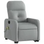 Sillón de masaje reclinable de pie de tela gris claro de , Sillones - Ref: Foro24-3206804, Precio: 283,91 €, Descuento: %