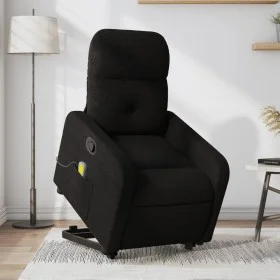 Sillón reclinable de masaje elevable tela negro de , Sillones - Ref: Foro24-3206806, Precio: 304,87 €, Descuento: %