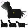Anhebbarer Massagesessel aus schwarzem Stoff von , Sessel - Ref: Foro24-3206806, Preis: 304,87 €, Rabatt: %