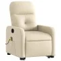 Silla de masaje reclinable de pie de tela color crema de , Sillones - Ref: Foro24-3206812, Precio: 288,75 €, Descuento: %