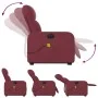 Elektrisch verstellbarer Massagesessel aus rotem Stoff von , Sessel - Ref: Foro24-3206825, Preis: 339,07 €, Rabatt: %