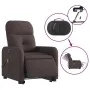 Elektrischer Massagesessel mit hochklappbarer Liege, dunkelbrauner Stoff von , Sessel - Ref: Foro24-3206827, Preis: 323,17 €,...