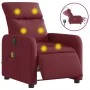 Sillón de masaje reclinable eléctrico tela rojo tinto de , Sillones - Ref: Foro24-3206693, Precio: 271,12 €, Descuento: %
