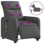 Sillón reclinable de masaje eléctrico tela gris oscuro de , Sillones - Ref: Foro24-3206691, Precio: 262,30 €, Descuento: %