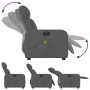 Sillón reclinable de masaje eléctrico tela gris oscuro de , Sillones - Ref: Foro24-3206691, Precio: 262,30 €, Descuento: %