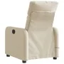 Sillón reclinable de masaje eléctrico tela color crema de , Sillones - Ref: Foro24-3206698, Precio: 272,78 €, Descuento: %