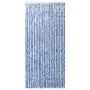 Cortina mosquitera chenilla azul blanco y plateado 100x220 cm de vidaXL, Mosquiteras para ventanas - Ref: Foro24-284275, Prec...