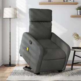 Silla de masaje reclinable de pie de tela gris oscuro de , Sillones - Ref: Foro24-3206709, Precio: 302,88 €, Descuento: %