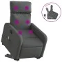 Silla de masaje reclinable de pie de tela gris oscuro de , Sillones - Ref: Foro24-3206709, Precio: 302,88 €, Descuento: %
