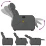 Silla de masaje reclinable de pie de tela gris oscuro de , Sillones - Ref: Foro24-3206709, Precio: 282,11 €, Descuento: %