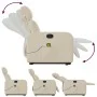 Silla de masaje reclinable de pie de tela color crema de , Sillones - Ref: Foro24-3206716, Precio: 308,34 €, Descuento: %