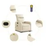 Silla de masaje reclinable de pie de tela color crema de , Sillones - Ref: Foro24-3206716, Precio: 308,34 €, Descuento: %