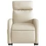 Silla de masaje reclinable de pie de tela color crema de , Sillones - Ref: Foro24-3206716, Precio: 308,34 €, Descuento: %
