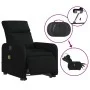 Sillón de masaje eléctrico reclinable elevable tela negro de , Sillones - Ref: Foro24-3206728, Precio: 340,22 €, Descuento: %