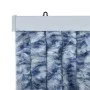Cortina mosquitera chenilla azul blanco y plateado 100x220 cm de vidaXL, Mosquiteras para ventanas - Ref: Foro24-284275, Prec...