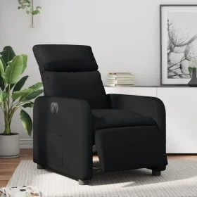 Sillón reclinable eléctrico de cuero sintético negro de , Sillones - Ref: Foro24-3206735, Precio: 240,19 €, Descuento: %