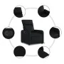 Sillón reclinable eléctrico de cuero sintético negro de , Sillones - Ref: Foro24-3206735, Precio: 240,19 €, Descuento: %